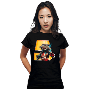 Shirts Fitted Shirts, Woman / Small / Black Ay Yi Yi Yi