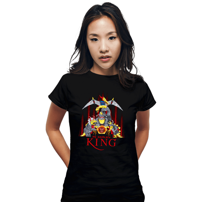 Secret_Shirts Fitted Shirts, Woman / Small / Black Me Grimlock, King