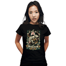 Load image into Gallery viewer, Daily_Deal_Shirts Fitted Shirts, Woman / Small / Black The Luck Dragon Crest
