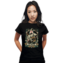 Load image into Gallery viewer, Daily_Deal_Shirts Fitted Shirts, Woman / Small / Black The Luck Dragon Crest
