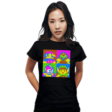 Load image into Gallery viewer, Shirts Fitted Shirts, Woman / Small / Black Pop NES
