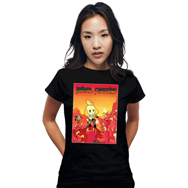 Secret_Shirts Fitted Shirts, Woman / Small / Black Doom Crossing!