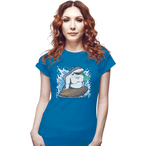 Shirts Fitted Shirts, Woman / Small / Sapphire The Little Shark