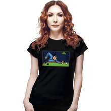 Load image into Gallery viewer, Daily_Deal_Shirts Fitted Shirts, Woman / Small / Black Vulcan Snooker Player
