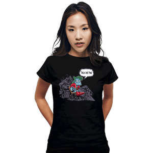 Daily_Deal_Shirts Fitted Shirts, Woman / Small / Black This Is Not Fine