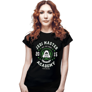 Shirts Fitted Shirts, Woman / Small / Black Jedi Master Academy