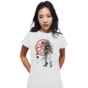 Shirts Fitted Shirts, Woman / Small / White Winter Soldier Sumi-e