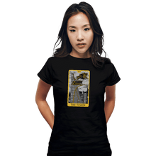 Load image into Gallery viewer, Shirts Fitted Shirts, Woman / Small / Black Tarot The Tower
