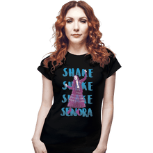 Load image into Gallery viewer, Shirts Fitted Shirts, Woman / Small / Black Shake Senora
