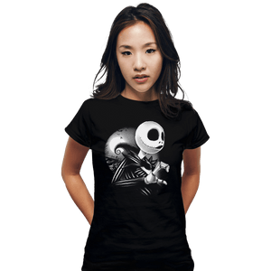 Shirts Fitted Shirts, Woman / Small / Black Her Skeleton