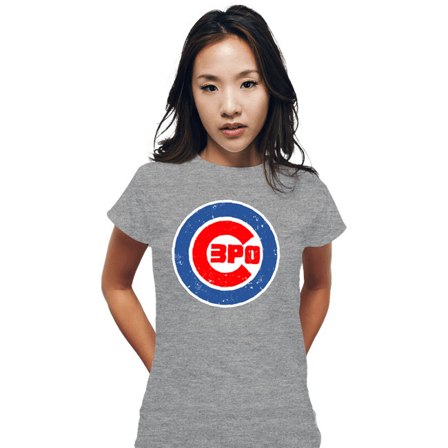 Daily_Deal_Shirts Fitted Shirts, Woman / Small / Sports Grey Major League Droid
