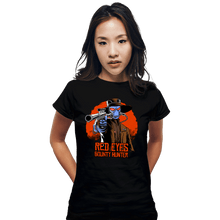Load image into Gallery viewer, Daily_Deal_Shirts Fitted Shirts, Woman / Small / Black Red Eyes Bounty Hunter
