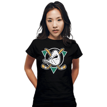 Load image into Gallery viewer, Secret_Shirts Fitted Shirts, Woman / Small / Black Ducks Fly Together

