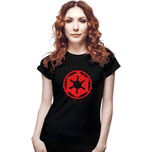 Load image into Gallery viewer, Shirts Fitted Shirts, Woman / Small / Black Imperial Spray
