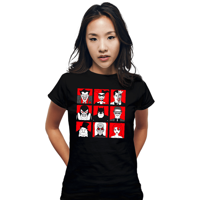 Secret_Shirts Fitted Shirts, Woman / Small / Black Bat Villains