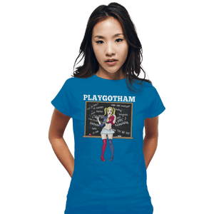 Shirts Fitted Shirts, Woman / Small / Sapphire Playgotham Harley