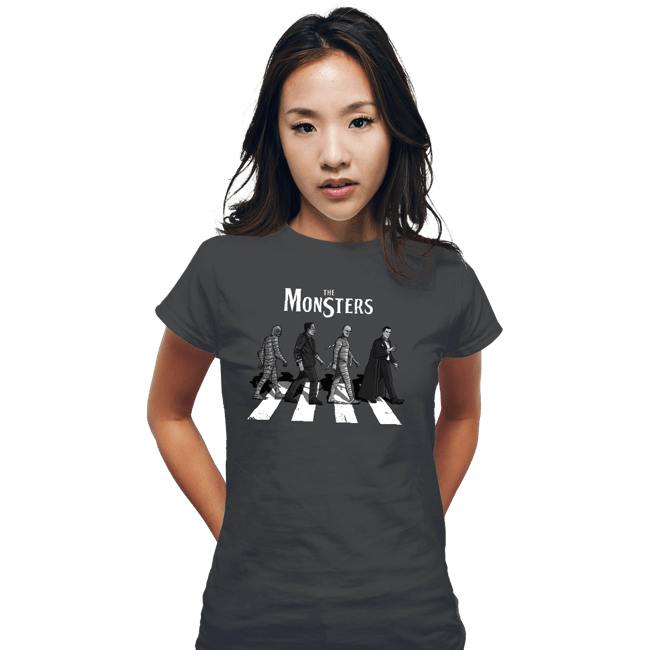 Daily_Deal_Shirts Fitted Shirts, Woman / Small / Charcoal The Monsters