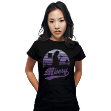 Load image into Gallery viewer, Shirts Fitted Shirts, Woman / Small / Black Misery Sunset
