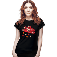Load image into Gallery viewer, Daily_Deal_Shirts Fitted Shirts, Woman / Small / Black Cute Tyrant Dice

