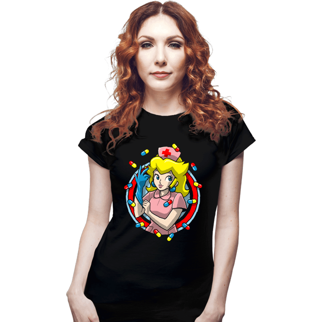 Secret_Shirts Fitted Shirts, Woman / Small / Black Nurse Toadstool 182