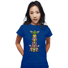 Load image into Gallery viewer, Secret_Shirts Fitted Shirts, Woman / Small / Royal Blue Totem Of Heroes

