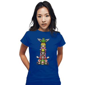 Secret_Shirts Fitted Shirts, Woman / Small / Royal Blue Totem Of Heroes