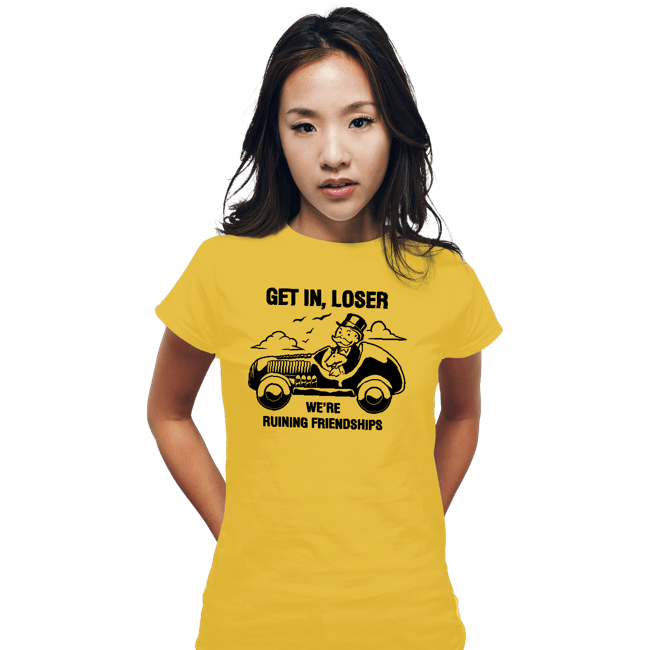Daily_Deal_Shirts Fitted Shirts, Woman / Small / White Mean Uncle Pennybags