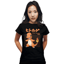 Load image into Gallery viewer, Sold_Out_Shirts Fitted Shirts, Woman / Small / Black Charmander X-Ray
