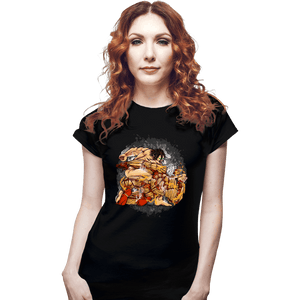 Secret_Shirts Fitted Shirts, Woman / Small / Black Punch Of The Titan
