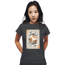 Load image into Gallery viewer, Shirts Fitted Shirts, Woman / Small / Charcoal Rebel Poker
