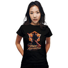 Load image into Gallery viewer, Shirts Fitted Shirts, Woman / Small / Black Retro Dark Apprentice

