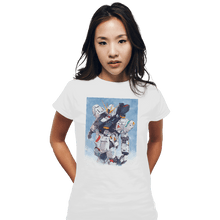 Load image into Gallery viewer, Shirts Fitted Shirts, Woman / Small / White Nu Watercolor
