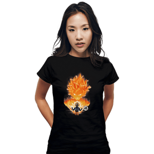 Shirts Fitted Shirts, Woman / Small / Black The Angry Super Saiyan