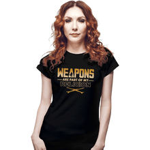 Load image into Gallery viewer, Shirts Fitted Shirts, Woman / Small / Black Weapons
