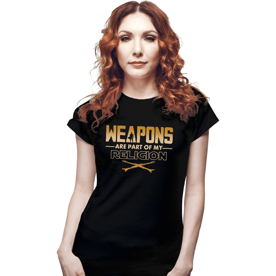Shirts Fitted Shirts, Woman / Small / Black Weapons
