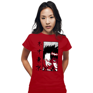 Shirts Fitted Shirts, Woman / Small / Red Neo Tokyo