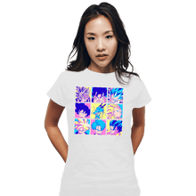 Load image into Gallery viewer, Shirts Fitted Shirts, Woman / Small / White Saiyan Colors

