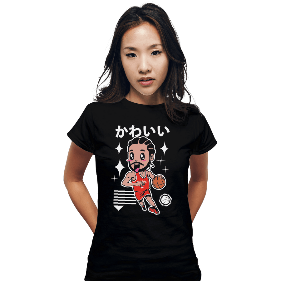 Shirts Fitted Shirts, Woman / Small / Black Kawaii Leonard