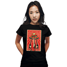 Load image into Gallery viewer, Shirts Fitted Shirts, Woman / Small / Black Superior Fire Flower
