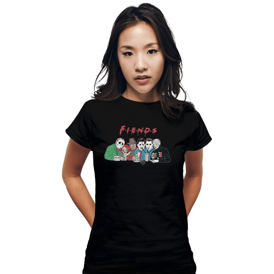 Shirts Fitted Shirts, Woman / Small / Black Horror Fiends