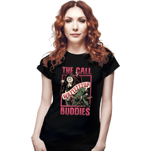 Load image into Gallery viewer, Daily_Deal_Shirts Fitted Shirts, Woman / Small / Black Cthulhu Call Buddies
