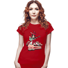 Load image into Gallery viewer, Shirts Fitted Shirts, Woman / Small / Red Spare Change
