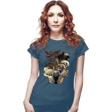 Load image into Gallery viewer, Shirts Fitted Shirts, Woman / Small / Indigo Blue Books

