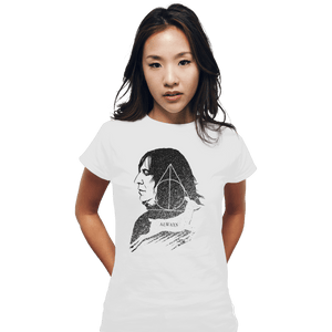 Shirts Fitted Shirts, Woman / Small / White Always Patronus