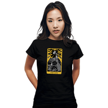 Load image into Gallery viewer, Shirts Fitted Shirts, Woman / Small / Black Tarot The Sun

