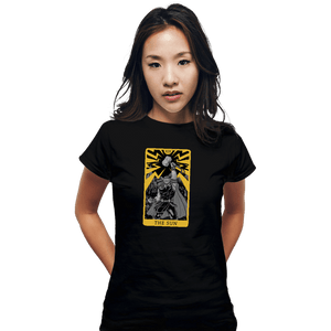 Shirts Fitted Shirts, Woman / Small / Black Tarot The Sun