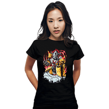 Load image into Gallery viewer, Daily_Deal_Shirts Fitted Shirts, Woman / Small / Black Battle War Greymon
