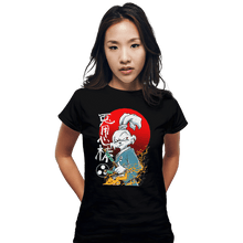 Load image into Gallery viewer, Shirts Fitted Shirts, Woman / Small / Black Fighter Rabbit
