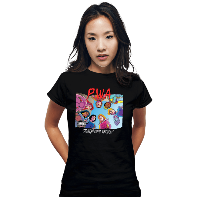 Daily_Deal_Shirts Fitted Shirts, Woman / Small / Black Straight Outta Kingdom