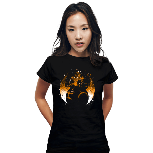 Shirts Fitted Shirts, Woman / Small / Black Rolling Droid